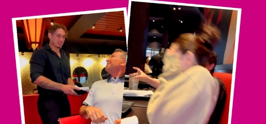 Vater bringt seine Tochter im Restaurant in Verlegenheit: 'Kellner, meine Tochter findet Sie sehr süß' (+ VIDEO)